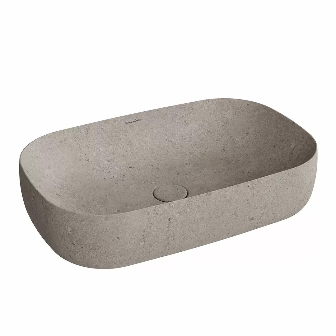 Раковина MAGICA накладная 65, серый камень