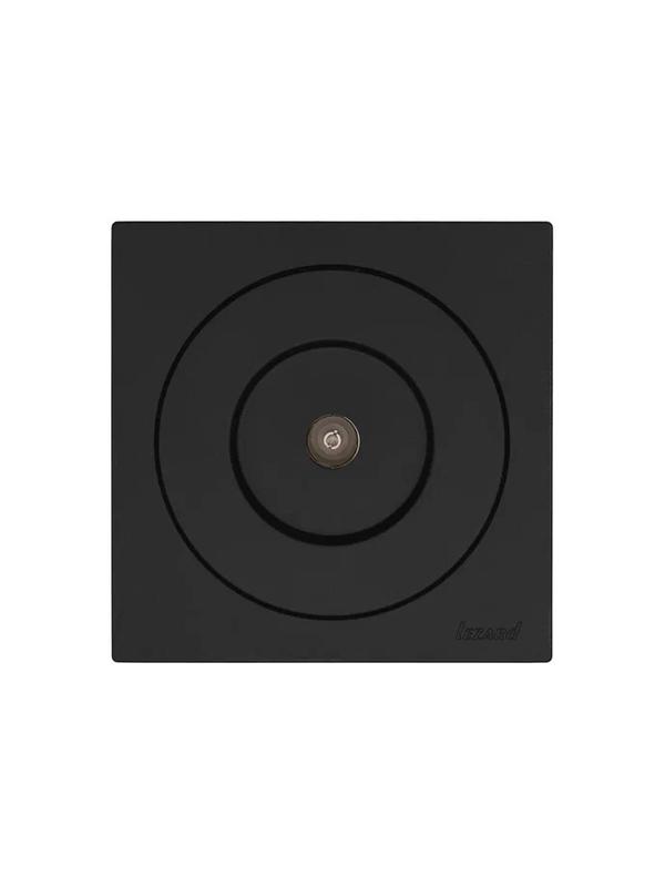 Розетка телевизионная проходная СП OSEN механизм черн. бархат LEZARD 743-4288-129
