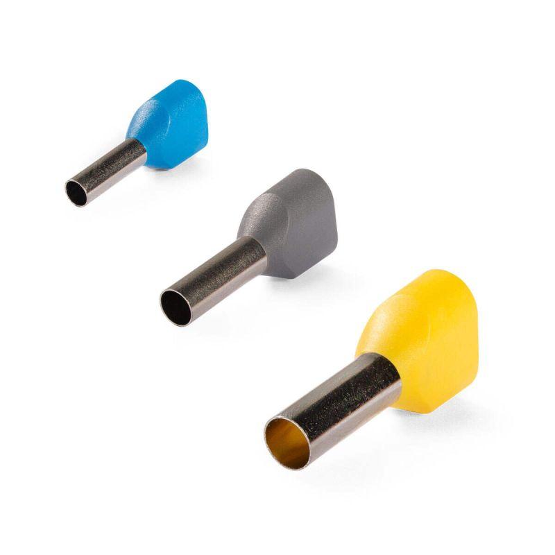 Наконечник штыревой втулочный изолированный НШВИ 16-12 ЕВРО син. КВТ 103208