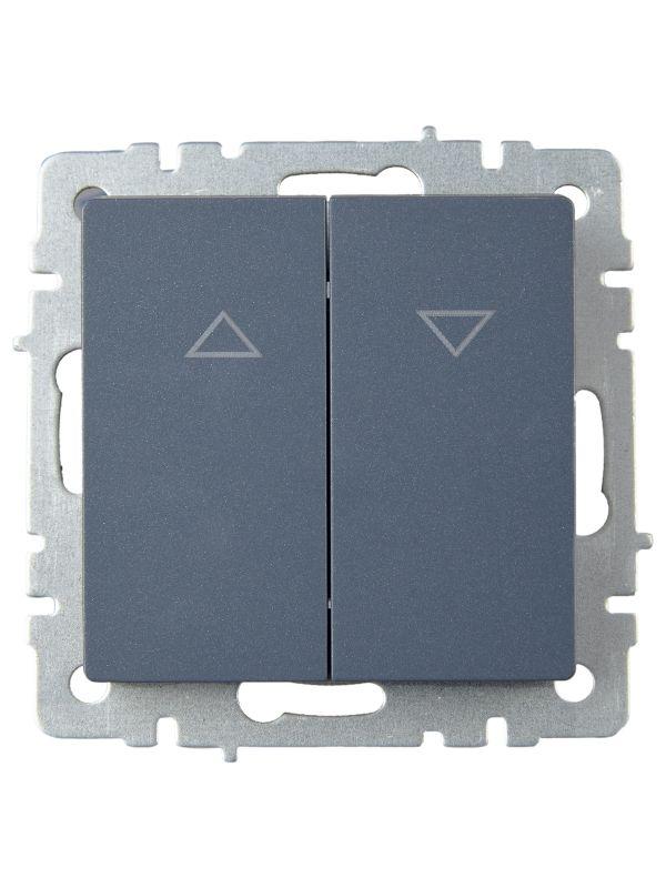 Выключатель жалюзи СП BRITE ВС10-1-5-БрМ 10А механизм маренго IEK BR-V15-0-10-K35