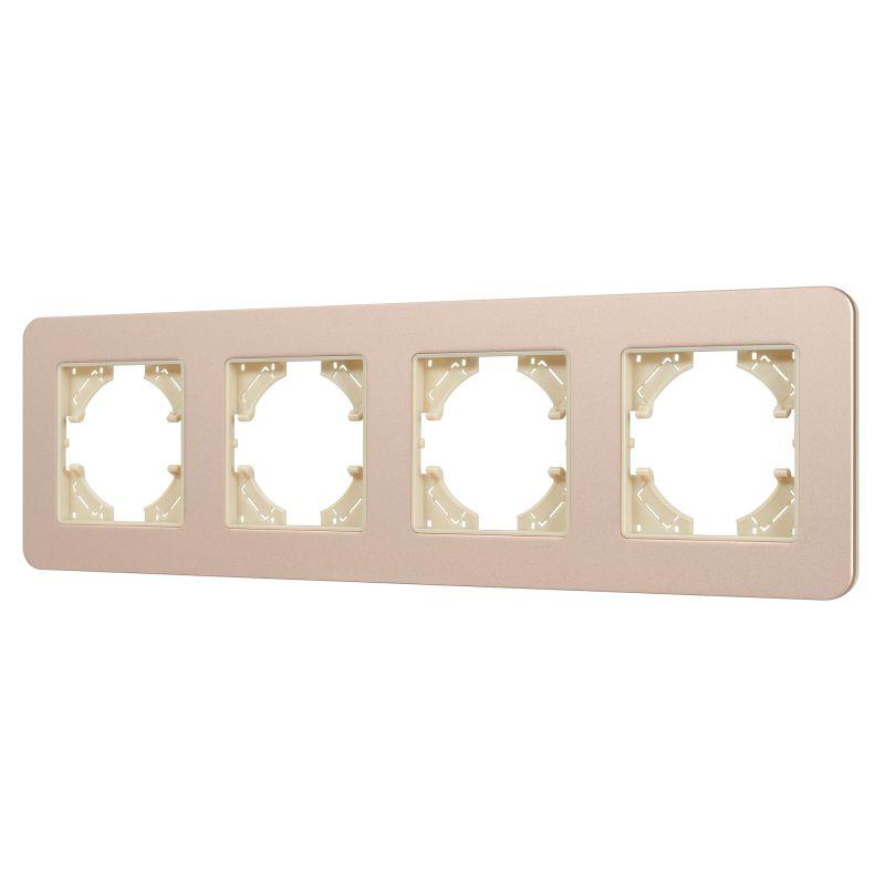 Рамка 4-м FRM-AKIRY-SFAL-4-GD алюм. Arlight 049745