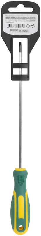 Отвертка "Контур" CrV сталь прорезиненная ручка 3х150мм SL FIT 55207