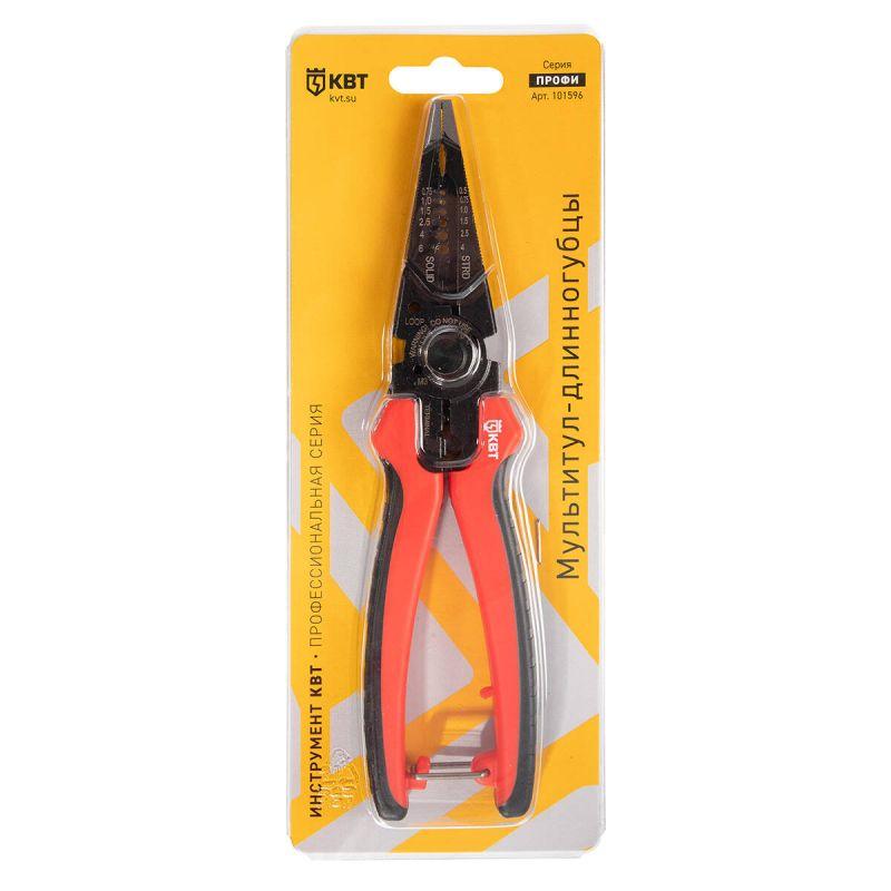 Длинногубцы-мультитул ПРОФИ 205мм КВТ 101596
