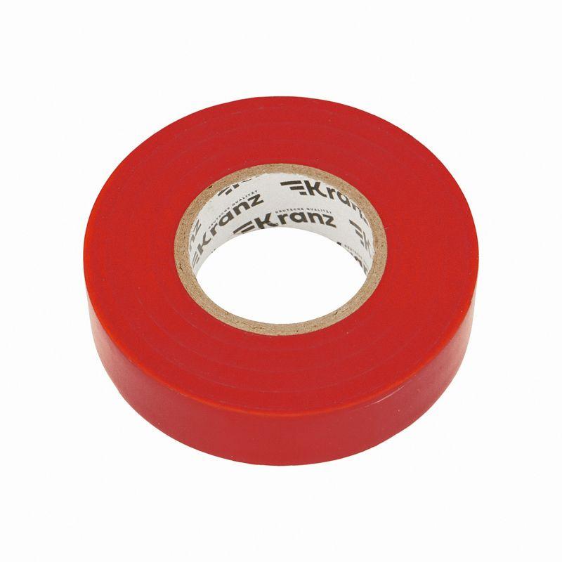 Изолента ПВХ профессиональная 0.18х19мм 20м красн. Kranz KR-09-2804