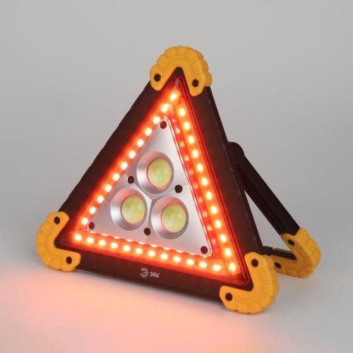 Фонарь аккумуляторный автомобильный AA-801 COB 15Вт + LED аварийный знак power bank Эра Б0052742