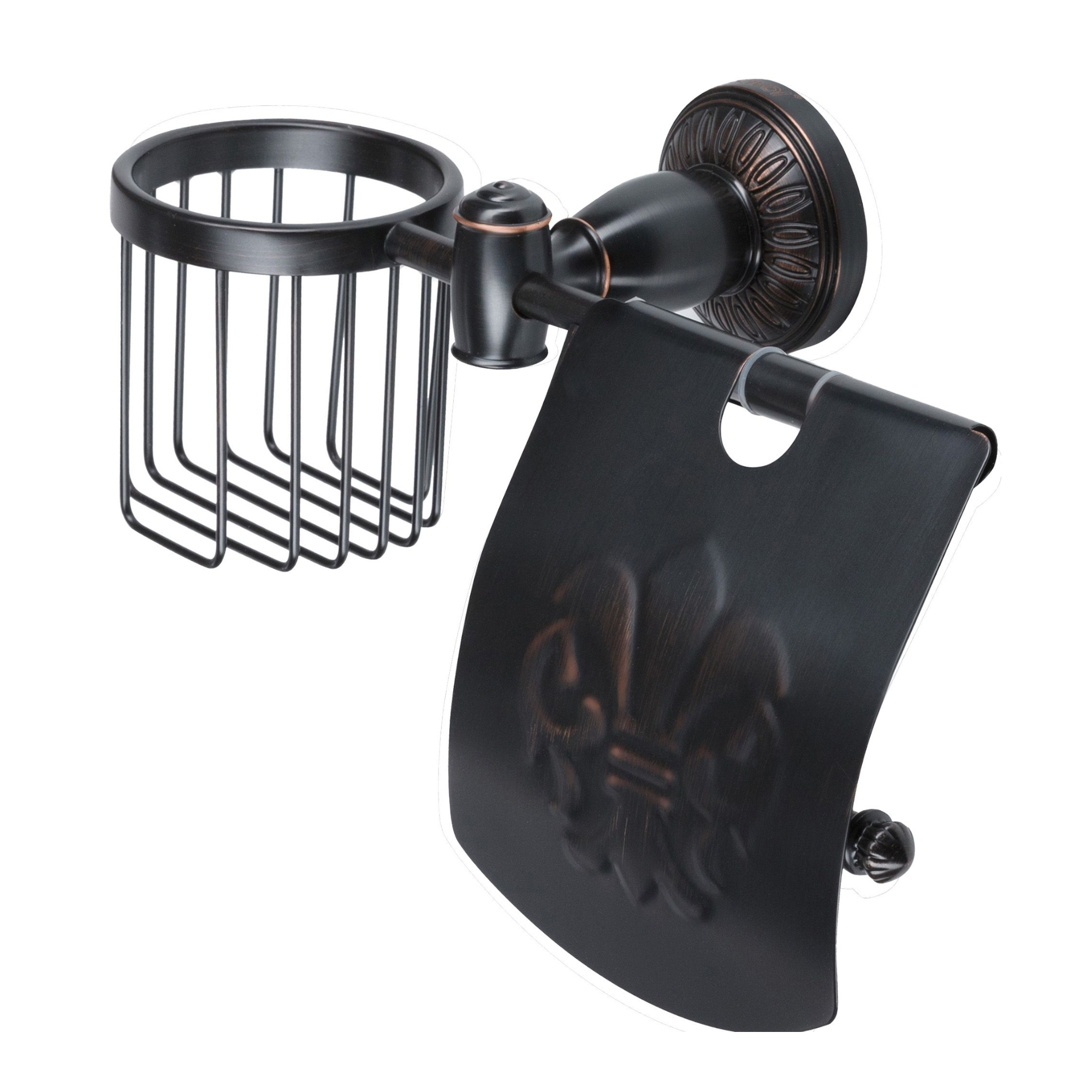 Держатель для туалетной бумаги и освежителя Savol S-R06651H, черный