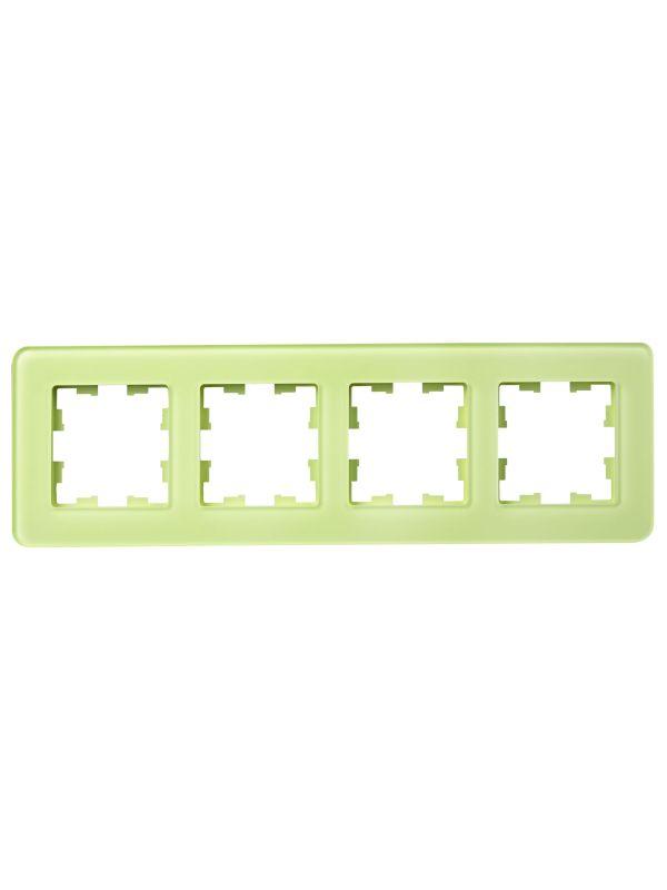Рамка 4-м BRITE РУ-4-2-Бр стекло эко грин RE IEK BR-M42-G-41-K06