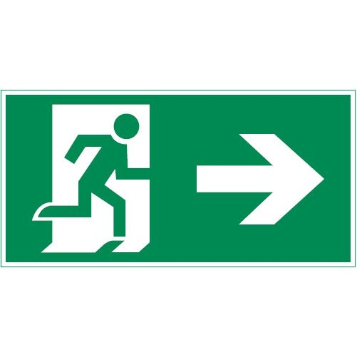 Знак "ФИГУРА / СТРЕЛКА ВПРАВО" 240х120мм для аварийно-эвакуационного светильника IP65 VARTON V5-EM03-60.003.114