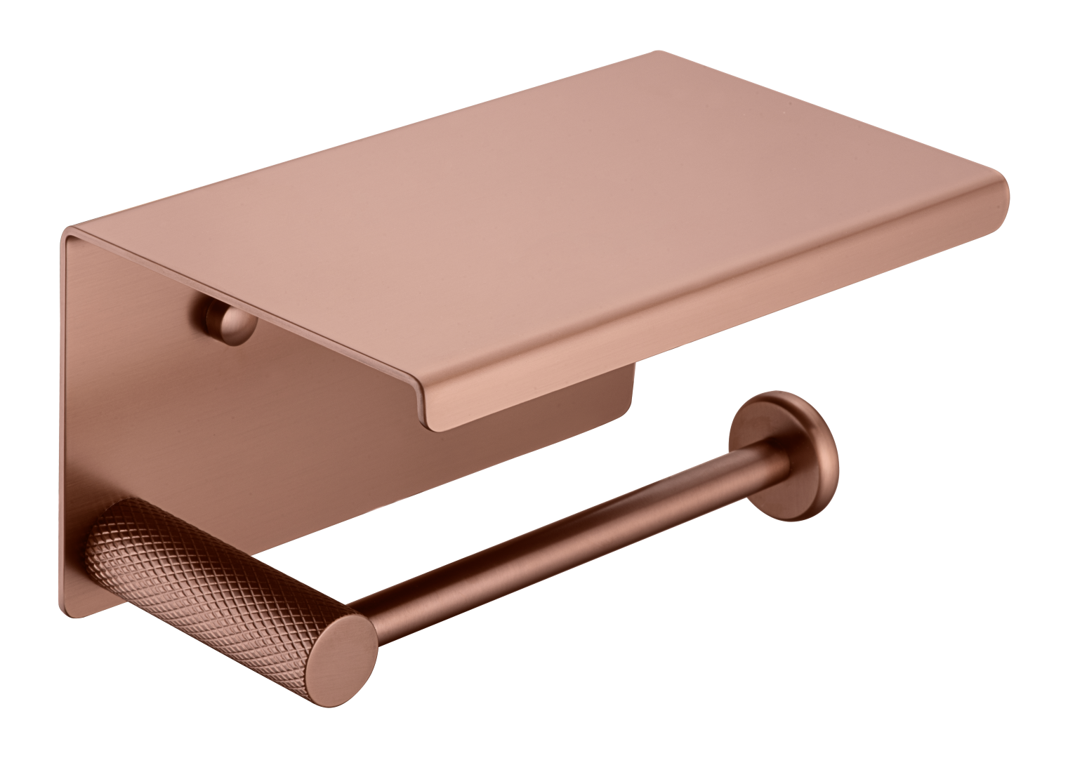 Держатель туалетной бумаги с крышкой UNO BRUSHED BRONZE