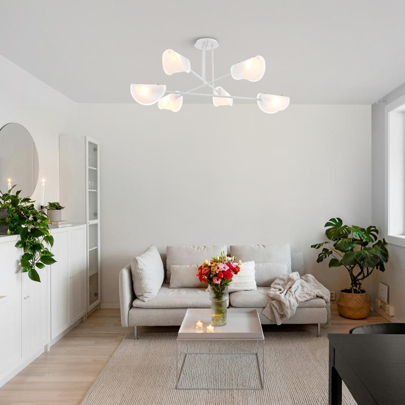 Светильник Mallow 40Вт E14х6 IP20 подвесной Freya FR5228PL-06W