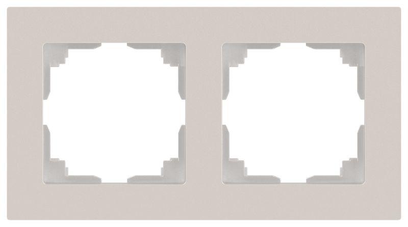 Рамка 2-м СП Accent 6-502-06 перламутр. Intro Б0063768