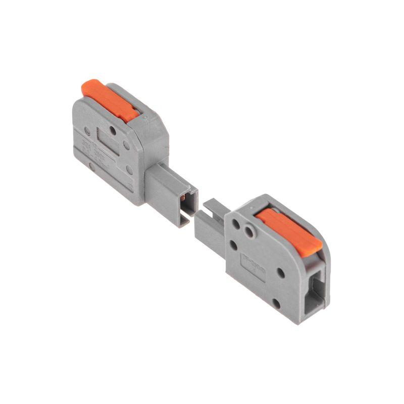 Клемма СМК 222-421R проходная разъемная 1 полюс сер. 0.2-2.5/4кв.мм Rexant 07-5261