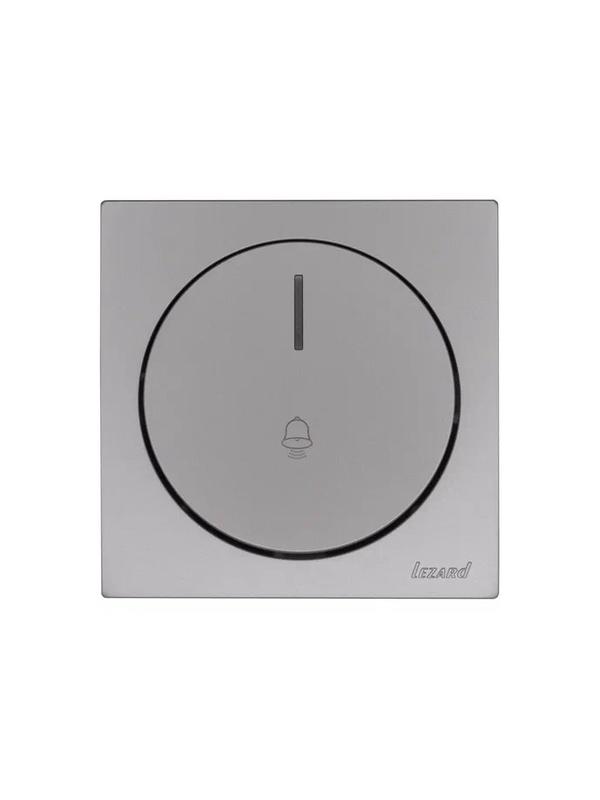 Кнопка звонка СП OSEN с подсветкой механизм сер. матов. LEZARD 743-7488-108