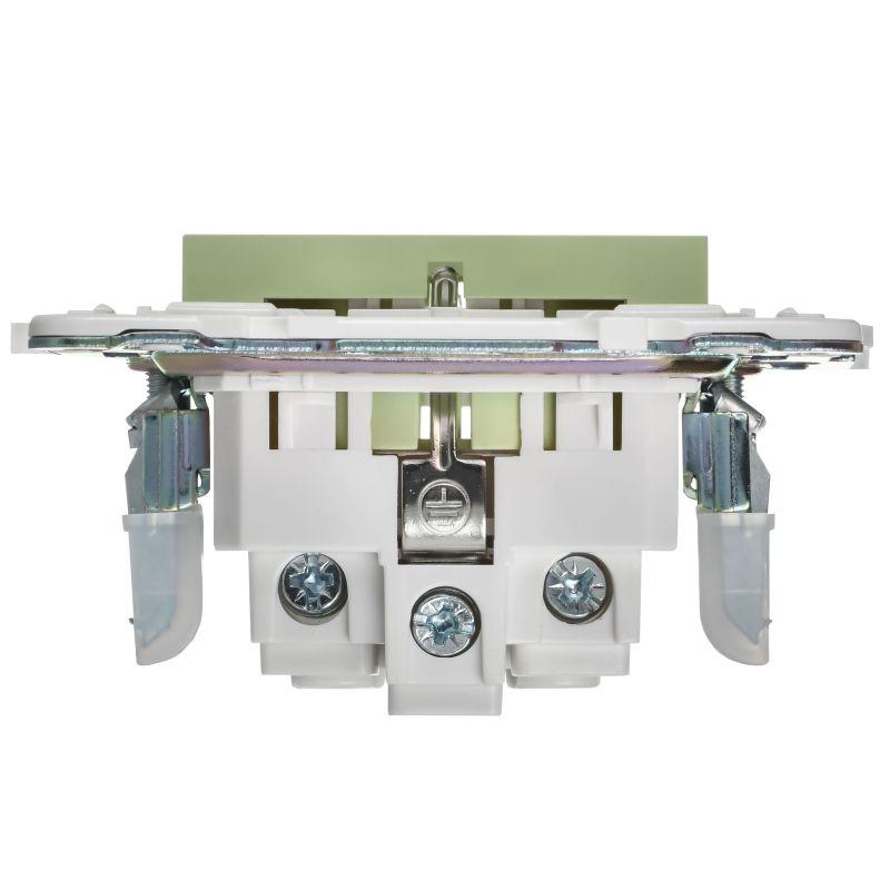 Розетка SKANDY 16А с заземл. без защ. шторок SK-R05G мятный IEK SK-R11-16-K06