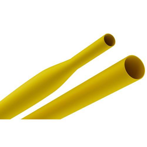 Трубка термоусадочная ТТУ нг-LS 8/4 1м желт. (уп.25шт) Эра Б0067672
