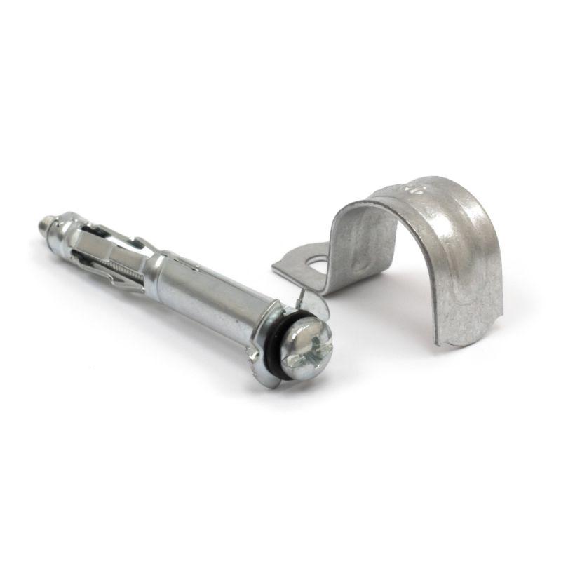 Комплект для крепления ОКЛ с использованием дюбеля Молли М4х32 и скобы СМО d21-22мм (уп.100шт) Промрукав PR08.5008