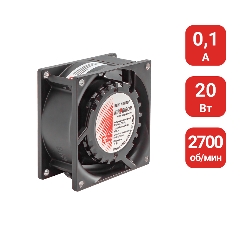 Вентилятор для охлаждения радиатора ТТР VENT-8025.220VAC.7MSHB ОВЕН 71798