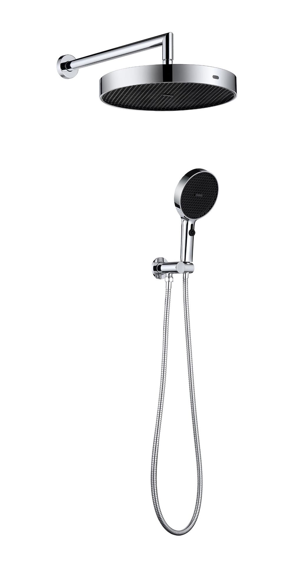 Лейка ручная+верхняя+выпуск+шланг CELL CHROME