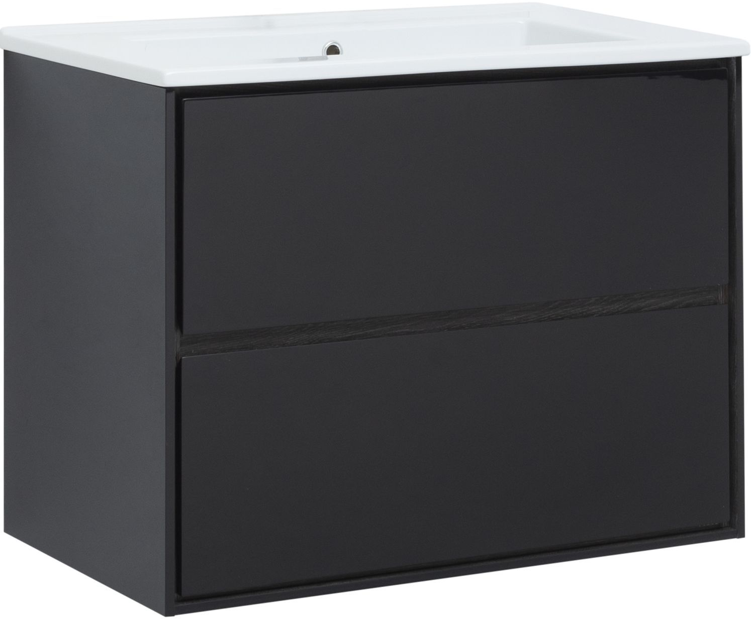 Тумба Милан 80 Черный глянец (269303)