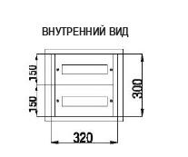 Корпус щита распределительного 320х450х140мм DIN-рейка 36M встраив. метал. сер. Cetinkaya Pano CPR821