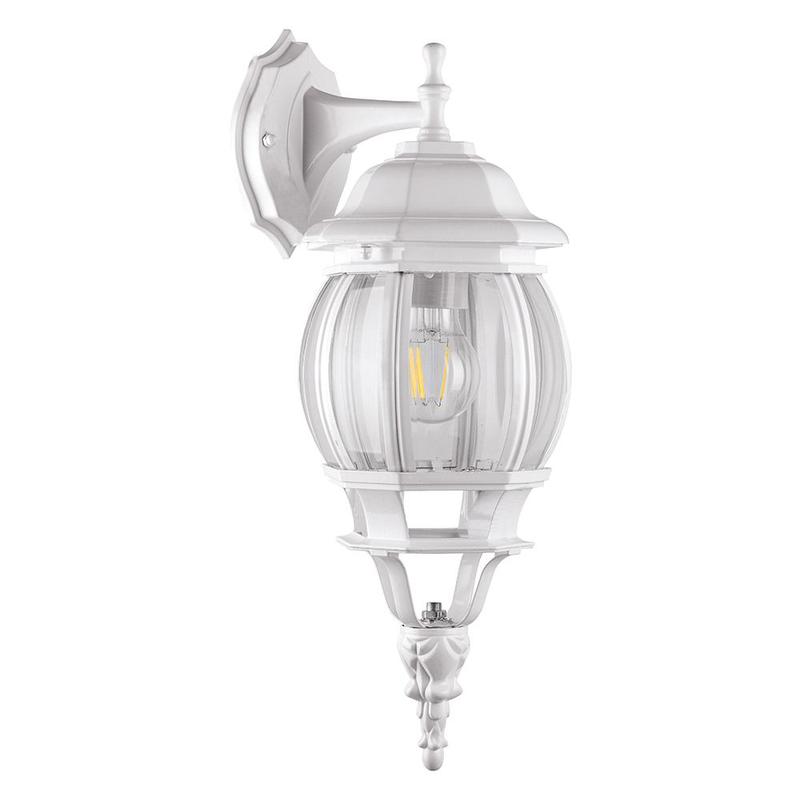 Светильник садово-парковый 100Вт 230В E27 бел. 8102/PL8102 (на стену вниз) FERON 11097