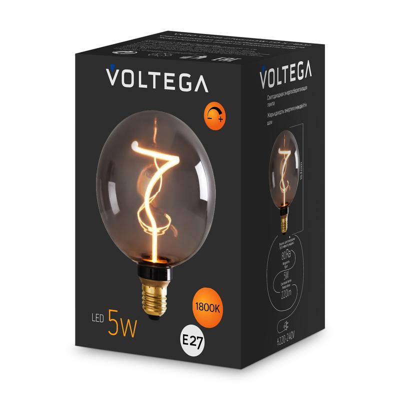Лампа светодиодная Loft Led G125 5Вт 1800К E27 DIM Voltega 8537