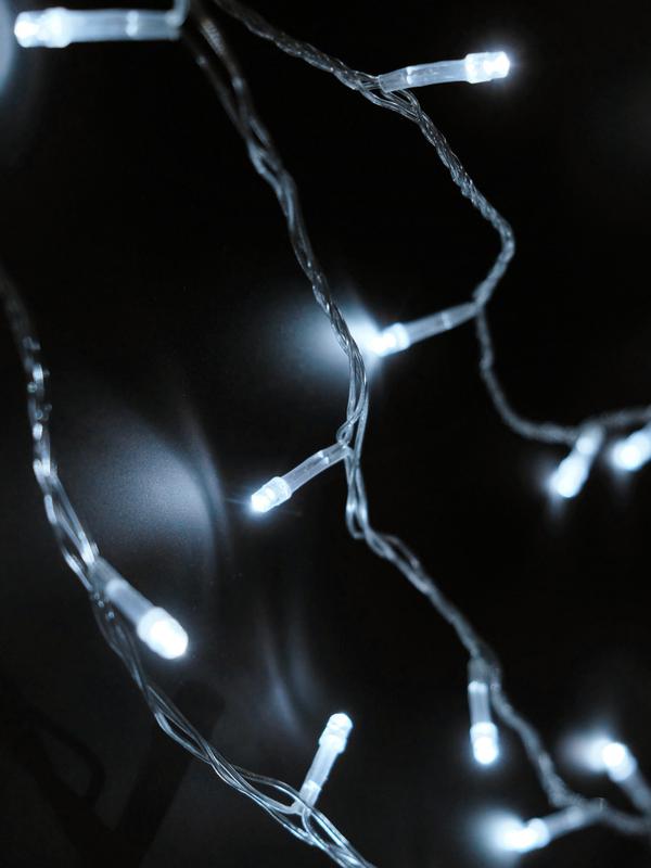 Гирлянда AC-G01-120W 120LED 12.8м 8реж. 220В бел. ФАZА 5047679