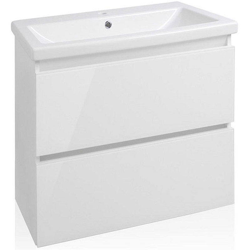 Тумба подвесная "Даймонд 60", Комо 60, Люкс белая, PLUS