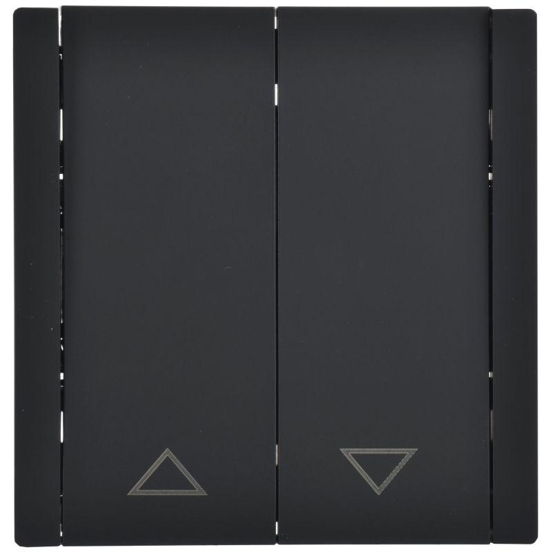 Выключатель жалюзи СП FORTE&PIANO 10А FP111 черн. IEK FP-V15-0-10-1-K02