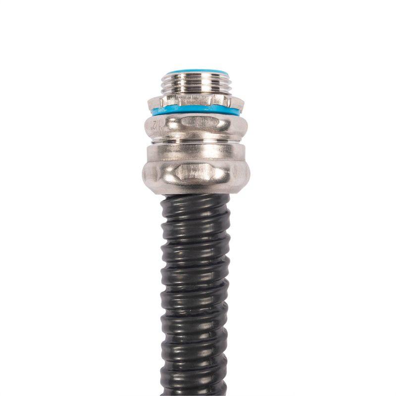 Металлорукав МРПИнг (INOX) 32 с протяжкой черн. (уп.25м) Fortisflex 104463