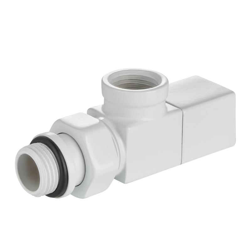 Набор дизайн-вентилей CUBE осевой 1/2дюйм бел. Royal Thermo НС-1422572