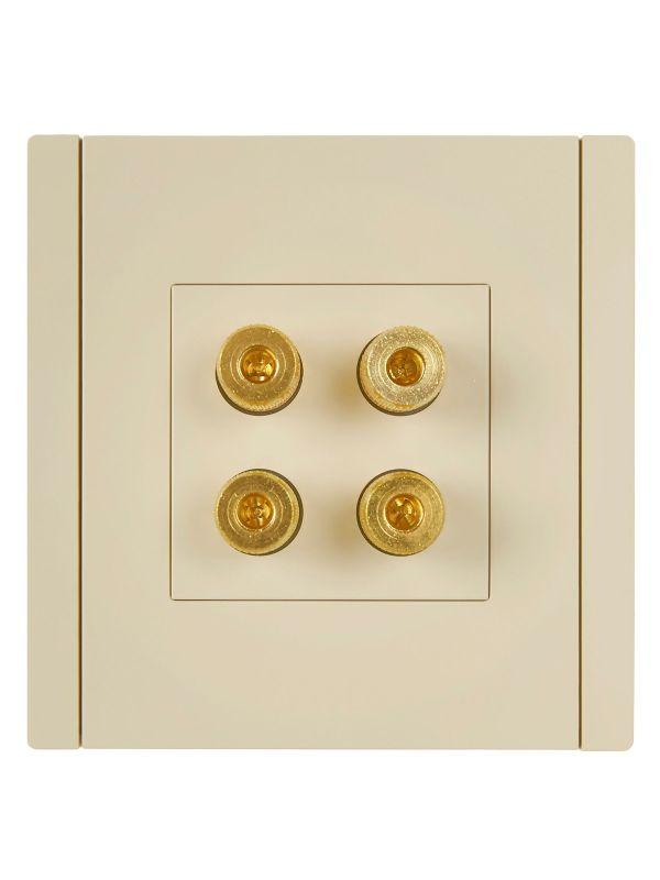 Аудиорозетка 4-м FORTE&PIANO FP439 ваниль IEK FP-S40-K10
