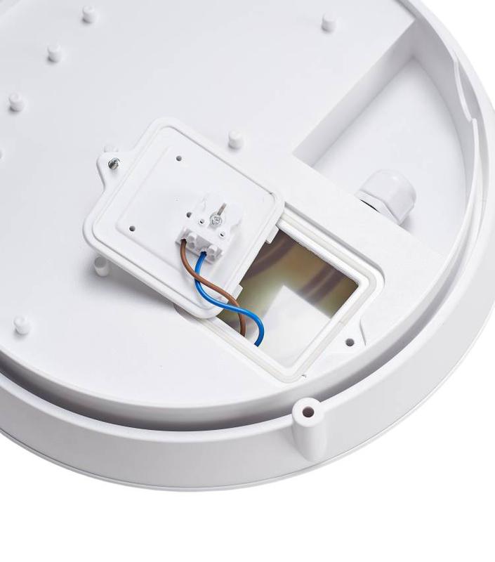 Светильник светодиодный WP 25 C 15W OP 940 D300 WH 300х300х93мм 15Вт 4000К IP66 пылевлагозащ. ЖКХ бел. Русский Свет 15072523329