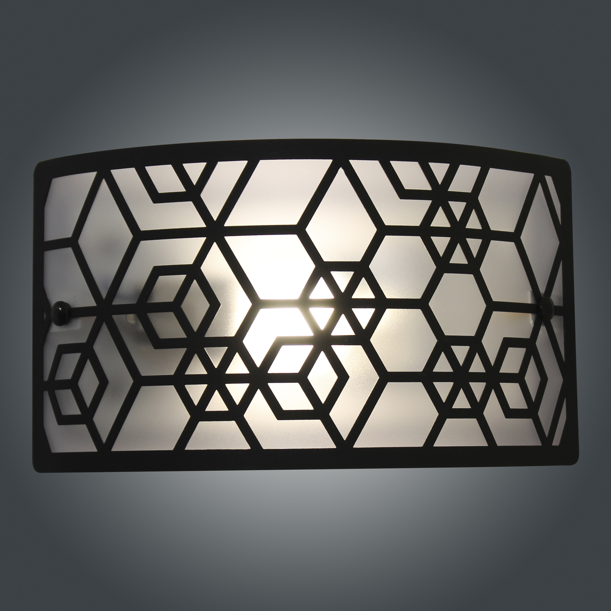 Светильник Нордика 250х140 НББ 06-40 М42 черн.муар /держ.винт /шнур черн.  настенный