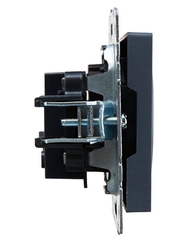 Розетка СП BRITE РСш10-2-БрМ 10А без заземл. защ. шторки механизм маренго IEK BR-R13-10-K35