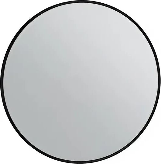 EB1289-S14 Odeon Rive Круглое зеркало, 70 см подсветка лакированная рама черный сатин (288291)