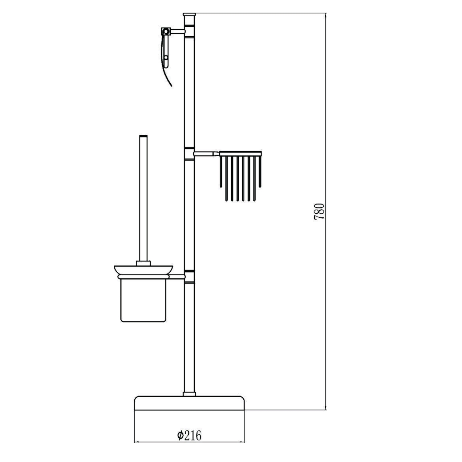 Напольная стойка Savol S-00Y706, хром