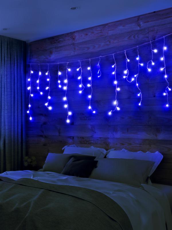 Гирлянда "Бахрома" OIC100LSE-B-T-I4 100LED 2м син. SHlights 4610003324940