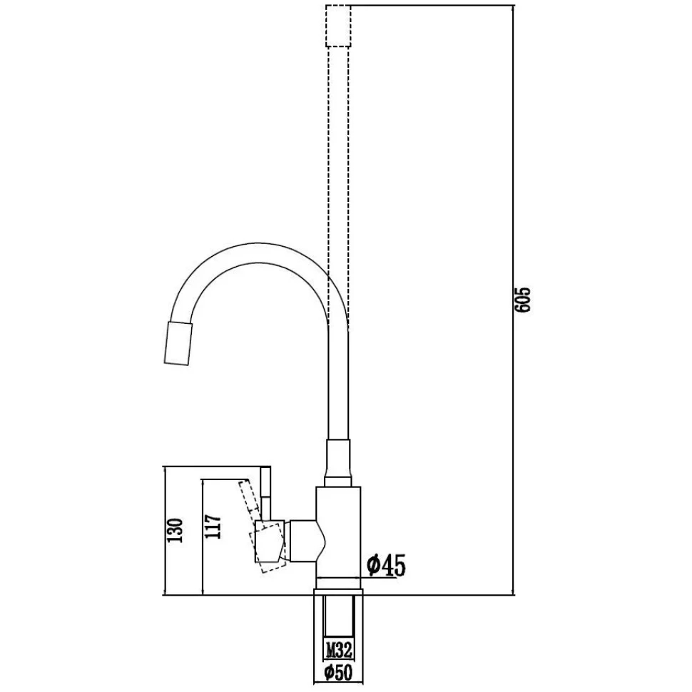 Смеситель для кухни с гибким изливом Savol S-SUS6002-01, сатин
