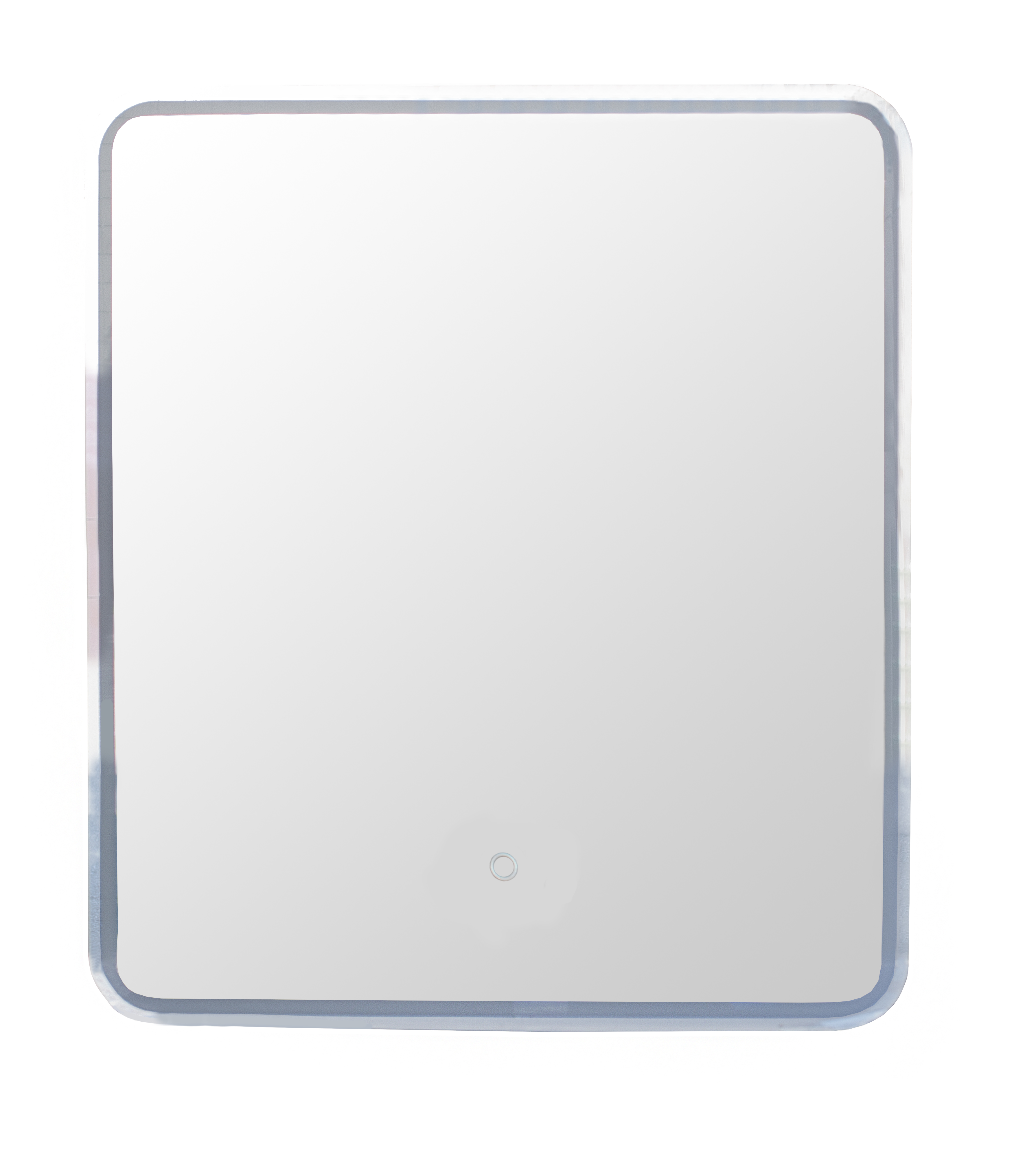 Зеркало-шкаф "Каре 55*80" с подсветкой, сенсор на зеркале