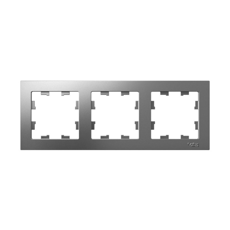 Рамка 3-м AtlasDesign универс. сталь SE ATN000903