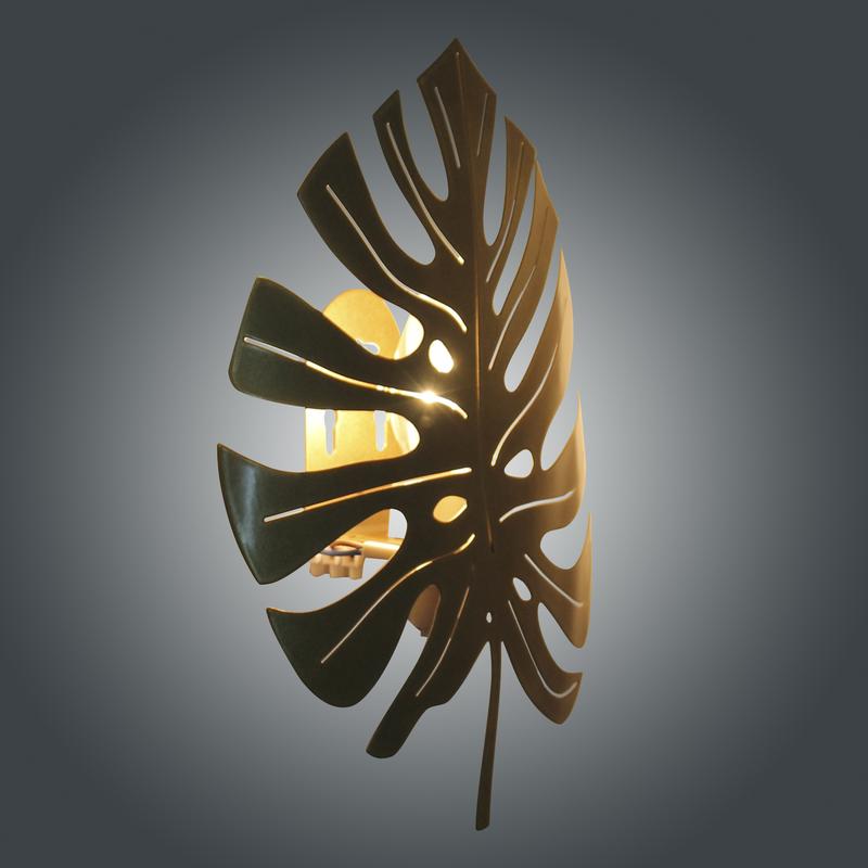 Светильник "Монстера" 512 330х275 НББ 01-60-174 Е14 (ИМ) настенный зол. Элетех 1005405188