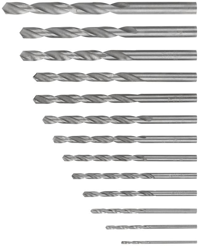 Набор сверл по металлу HSS угол заточки 118град. пласт. кейс 13шт (1.5-2.0-2.5-3-3.2-3.5-4-4.5-4.8-5-5.5-6-6.5мм) MOS 35602М
