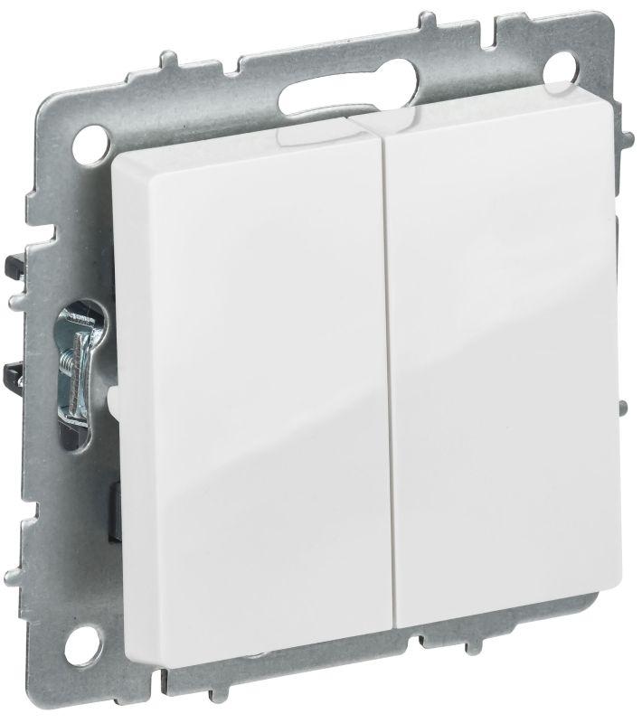 Выключатель перекрестный 2-кл. СП BRITE ВС10-2-3-БрБ 10А механизм бел. IEK BR-V23-0-10-K01