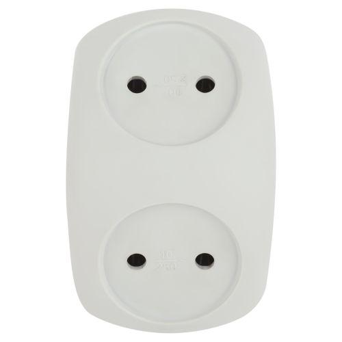 Разветвитель 2-м без заземл. 10А IP20 SPx-2-W бел. Эра Б0053480