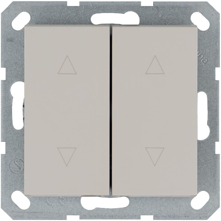 Выключатель для жалюзи 2-кл. 10А IP20 механизм тауп Jasmart G3028T