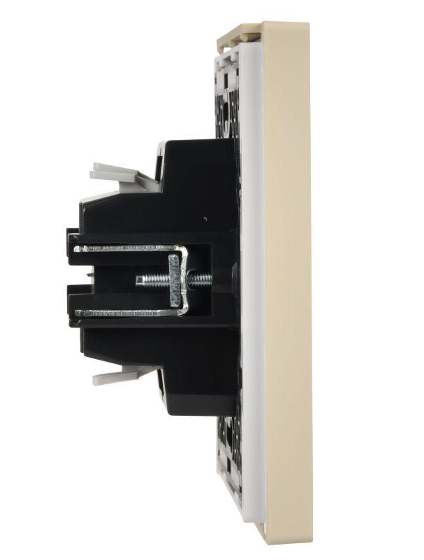 Выключатель 1-кл. FORTE&PIANO 10А FP410 с самовозвратом ваниль IEK FP-V14-0-10-1-K10