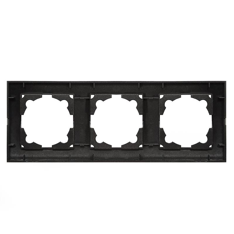 Рамка 3-м Бриллиант горизонт. графит Universal 7947489-Gr