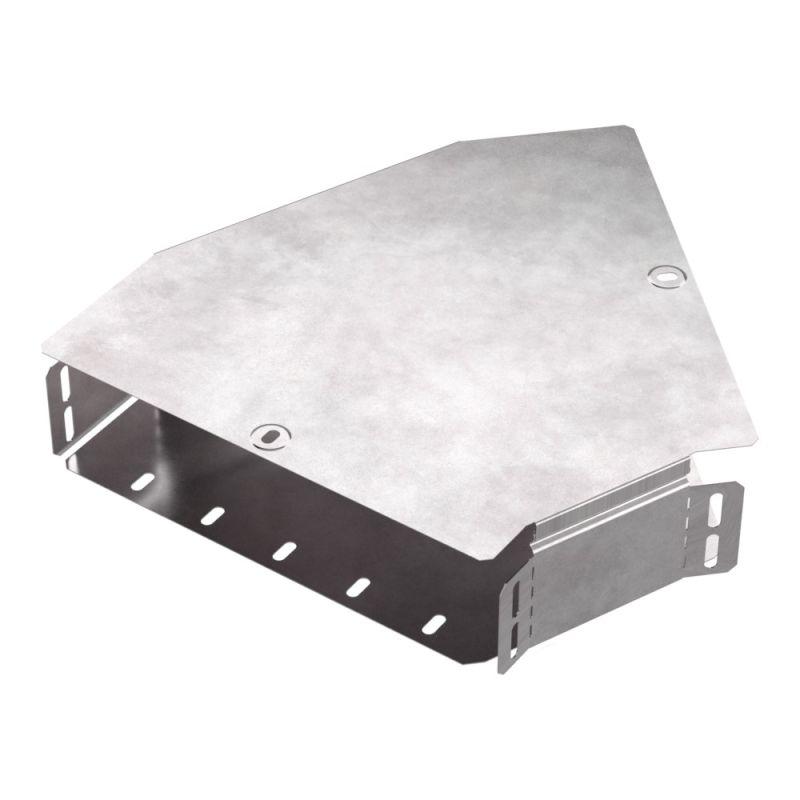 Угол горизонтальный 45 град. с крышкой 300х80 0.8мм Стандарт Промрукав PR16.0430