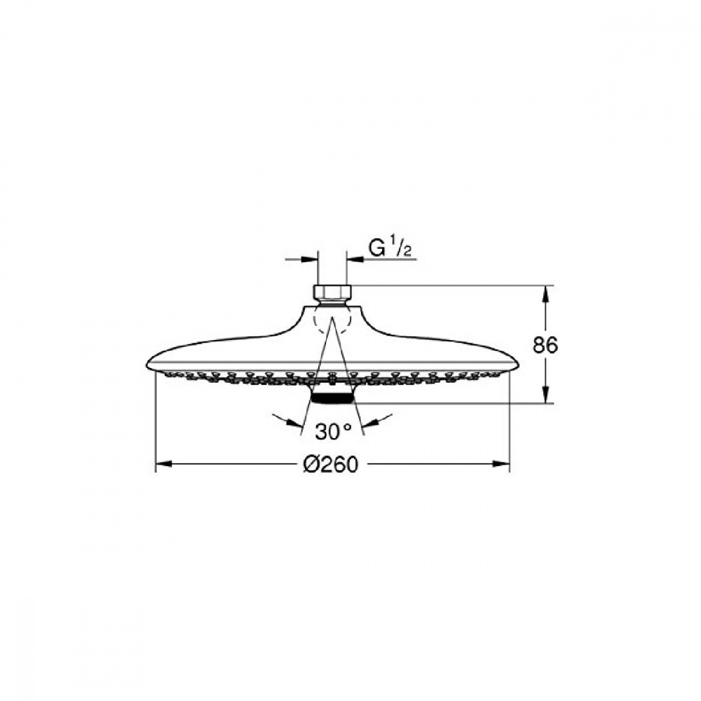 Верхний душ Grohe Euphoria 260 26456000